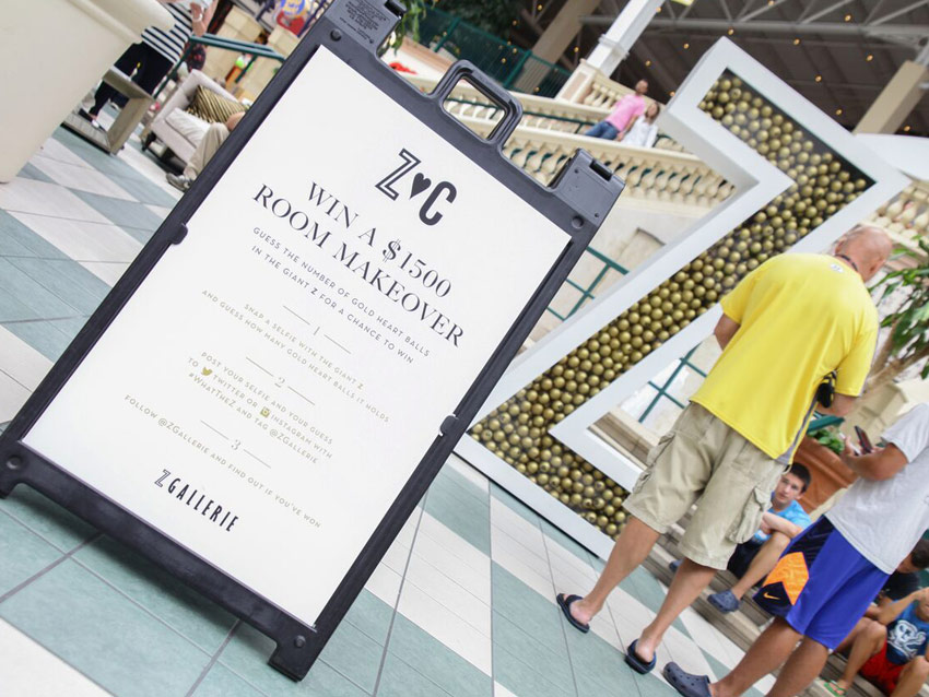 Z Gallerie Campaign by Event Marketing Strategies