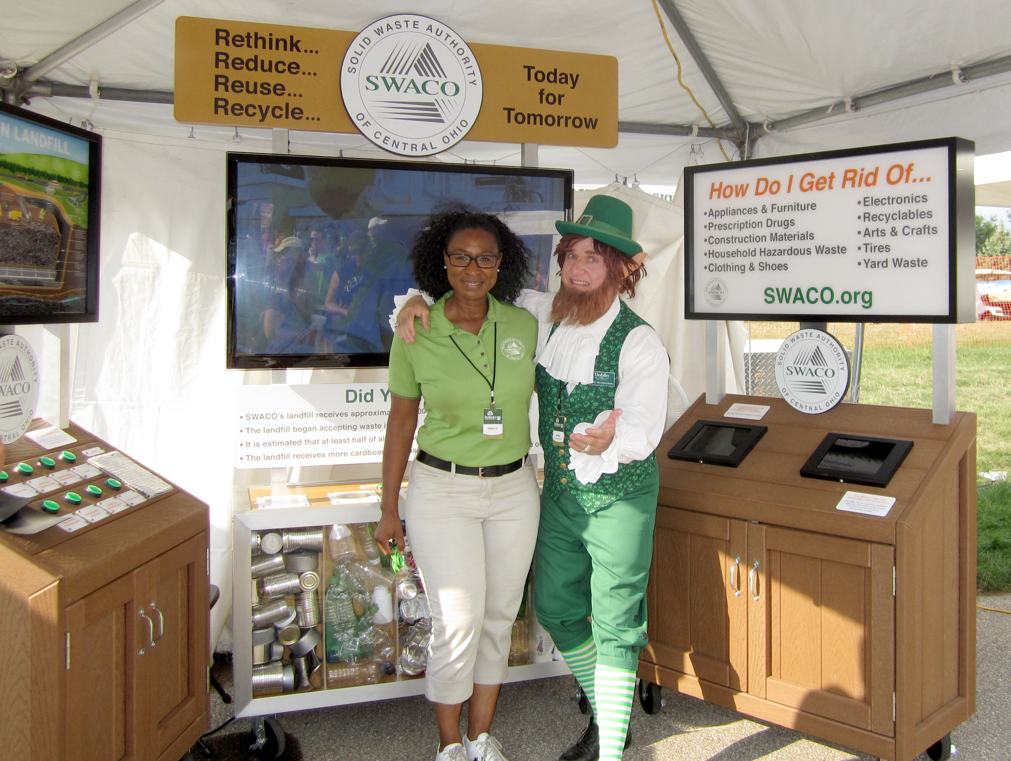 Dublin Irish Festival Brand Ambassadors at SWACO exhibit