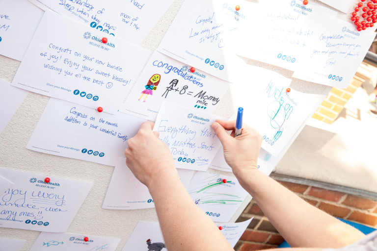 ideas posted on bulletin board by experiential marketing firm EMS